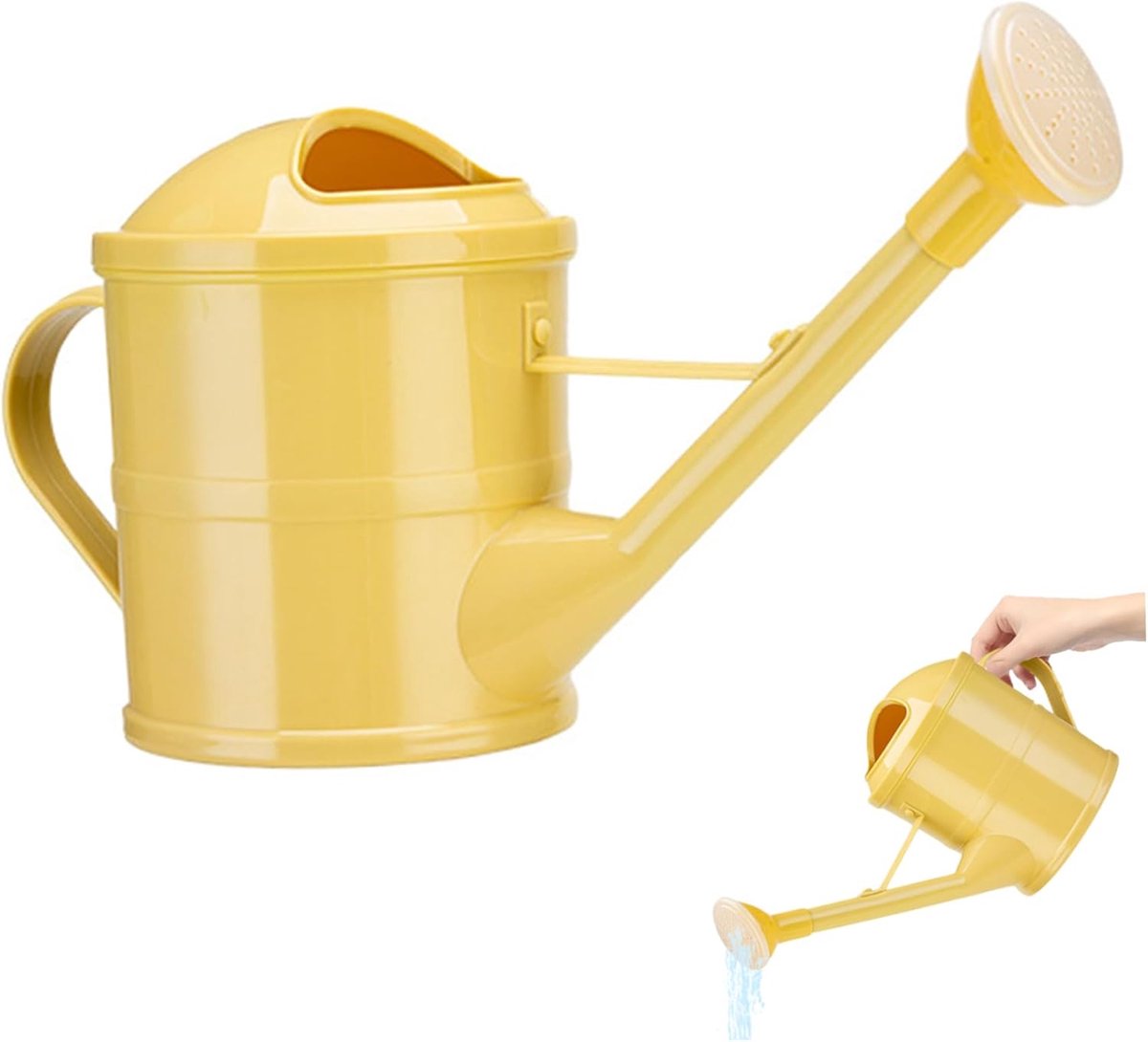 Gieter - Gieter Met Lange Tuit - Gieter Voor Planten - 1,5 Liter Kleine Gieter Met Lange Tuit En Afneembare Sproeikop - Gieter Voor Bonsai En Tuinbloemen - Geel