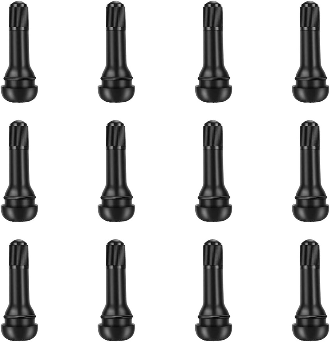 12 stuks rubberen bandenventielen - universeel ventiel voor auto