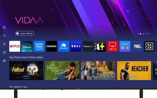 Hyundai - Smart TV - 50 inch - Qled - Randloos Design - 2 x HDMI - 2 x USB - Wifi - Full HD - Tripple Tuner - 2026 - Netflix Youtube Amazon Prime