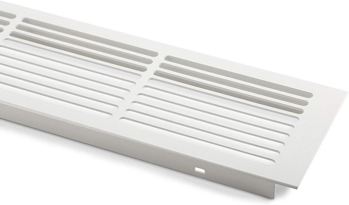 Ventilatie Rooster Aluminium 500 x 86 mm Wit Gelakt