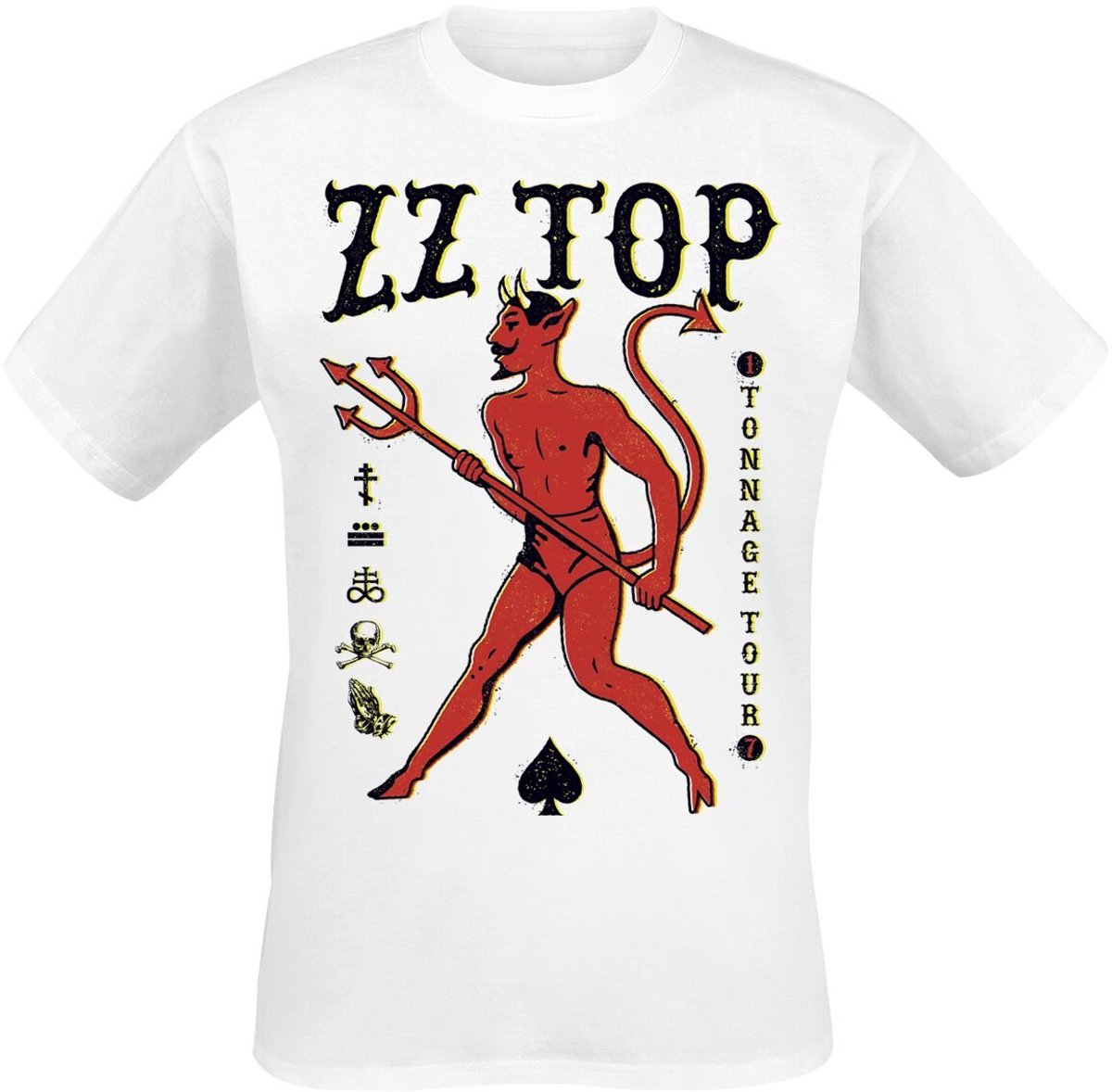 ZZ Top Tonnage Tour Heren T-shirt - wit - XXL