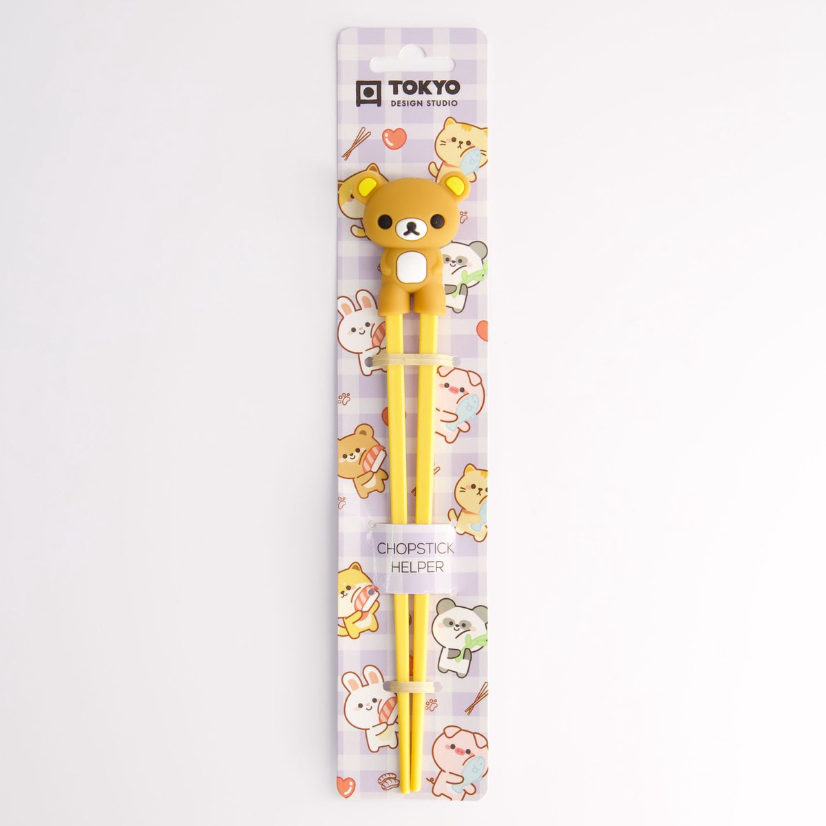 Tokyo Design Studio - Kinder Eetstokjes - Beer - Lichtbruin - 22 cm