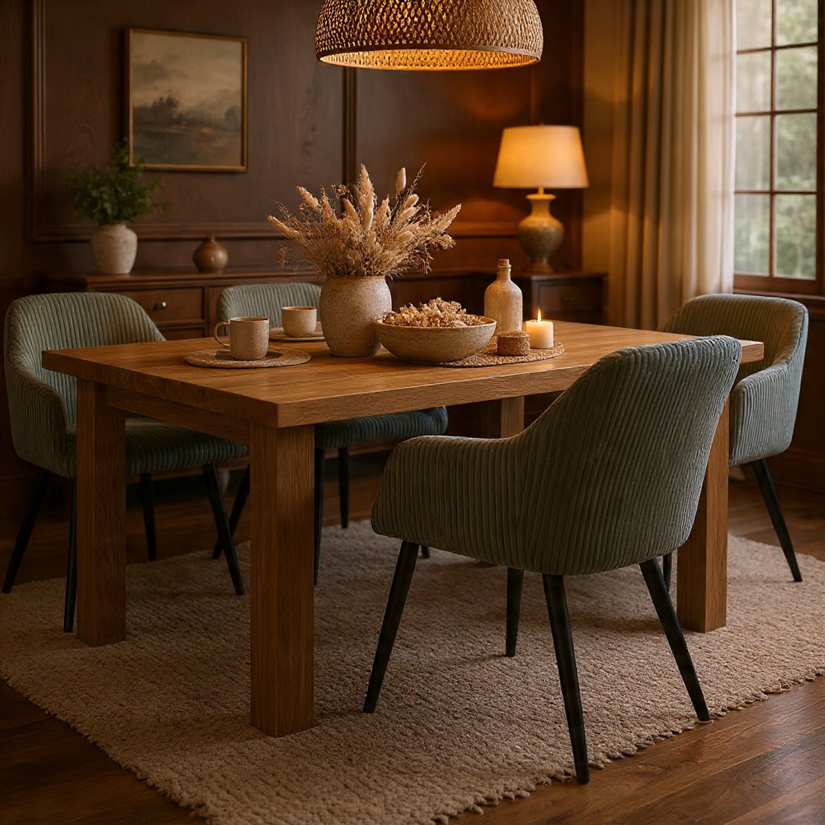 Luxe Eetkamerstoelen met Armleuningen Set - Novihome