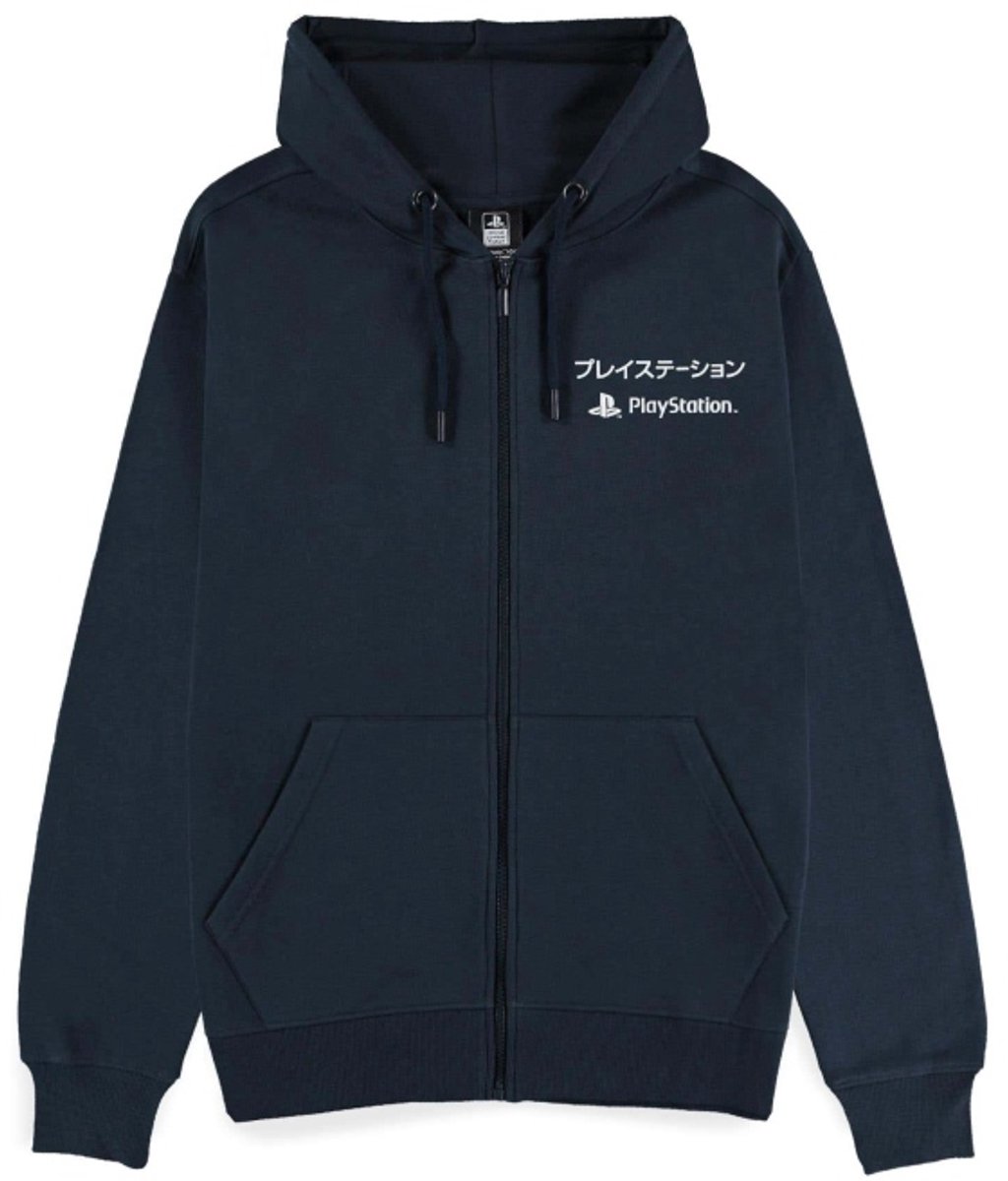 PlayStation - Logo Vest met capuchon - L - Donkerblauw