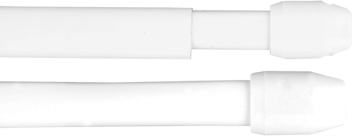 Uittrekbare gordijnroede set van 2 met zelfklevende haken (60-90 cm)