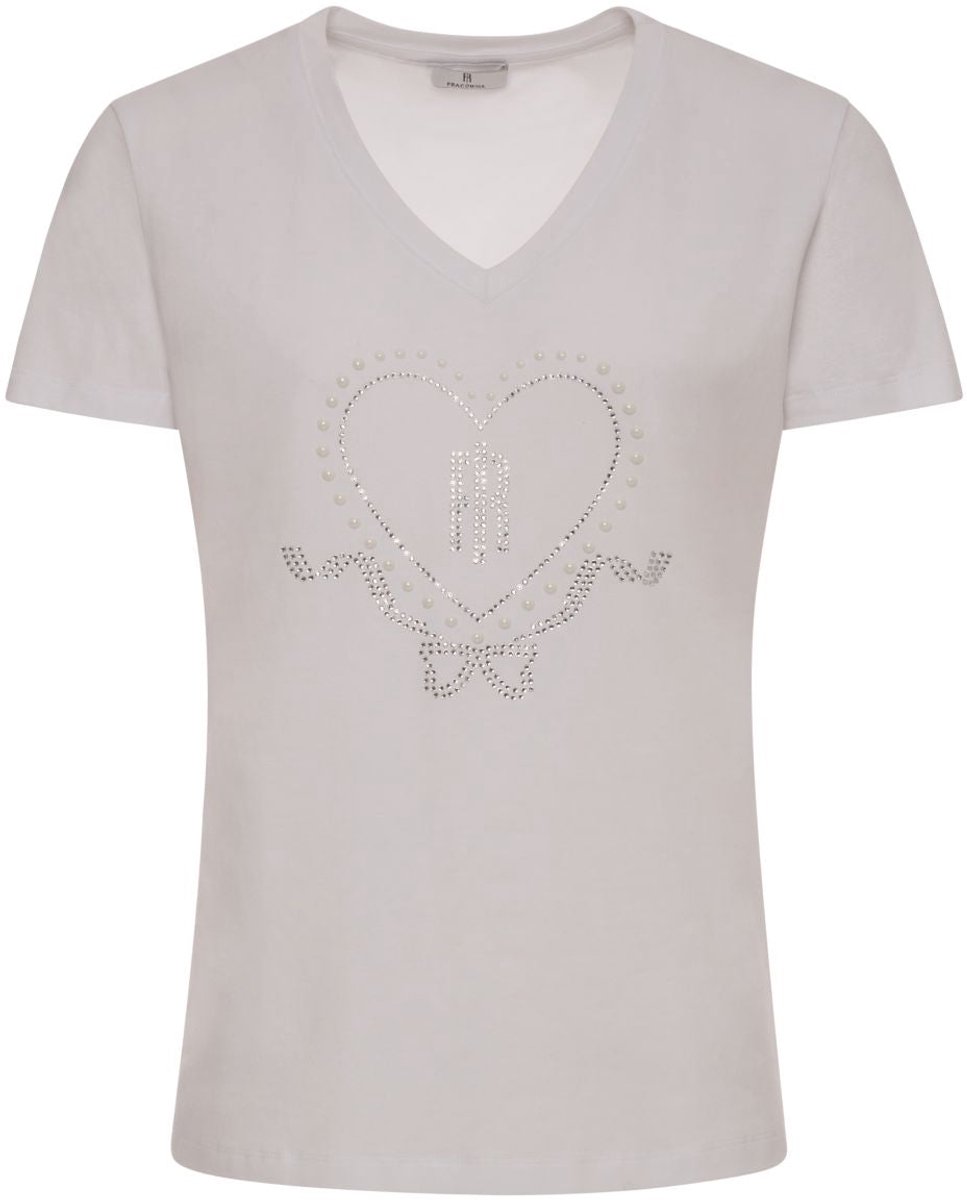 Fracomina - T-Shirt - Wit - L (40)
