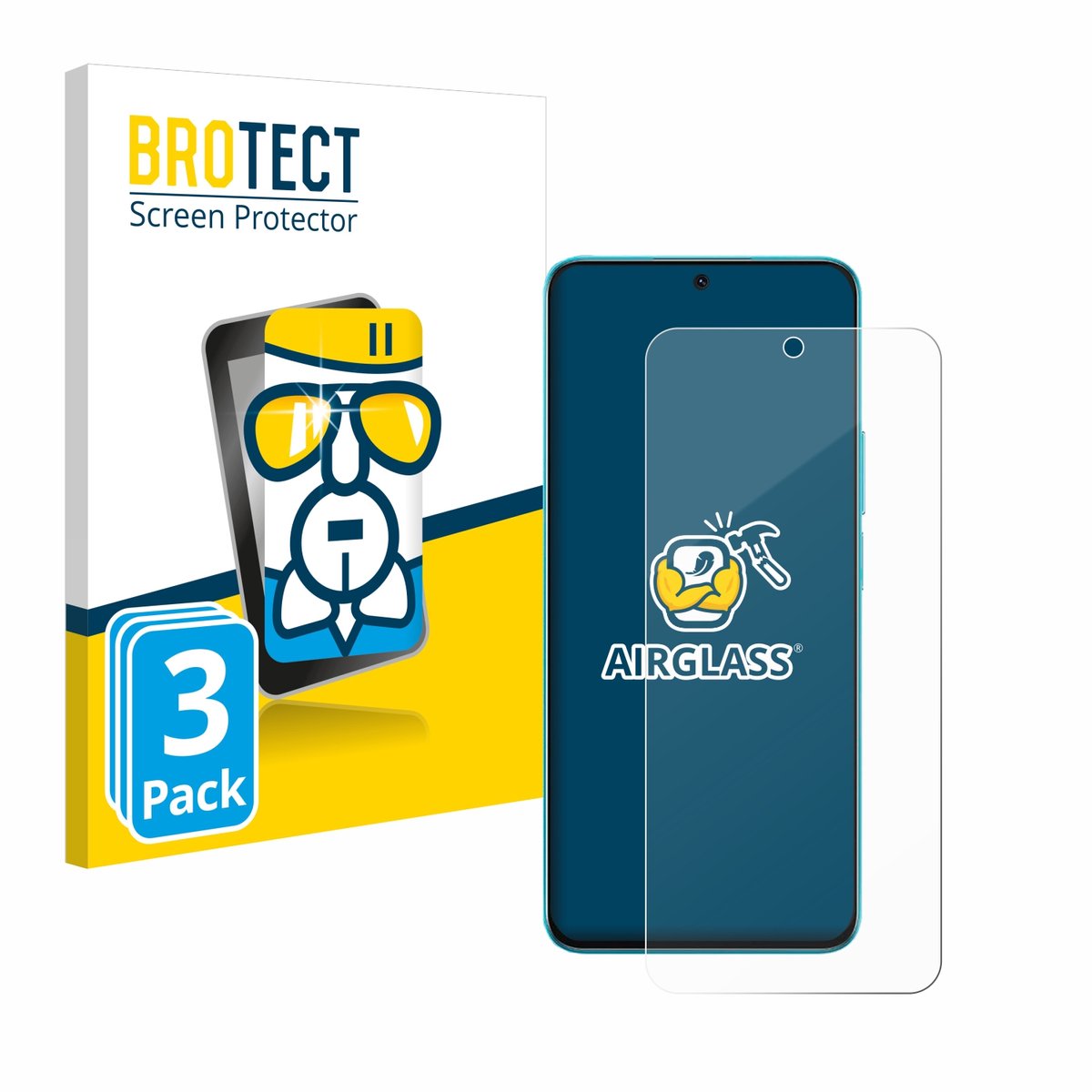 Screenprotector 3 Stuks voor Honor X8A Beschermglas transparant