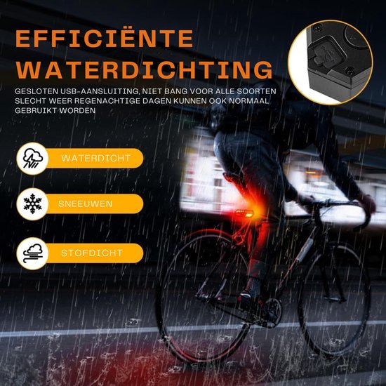 Zyrex® Richtingaanwijzer Fiets - Knipperlicht - Knipperlicht Draadloos - Zwart - 13cm x 4cm x 4cm — afbeelding 3
