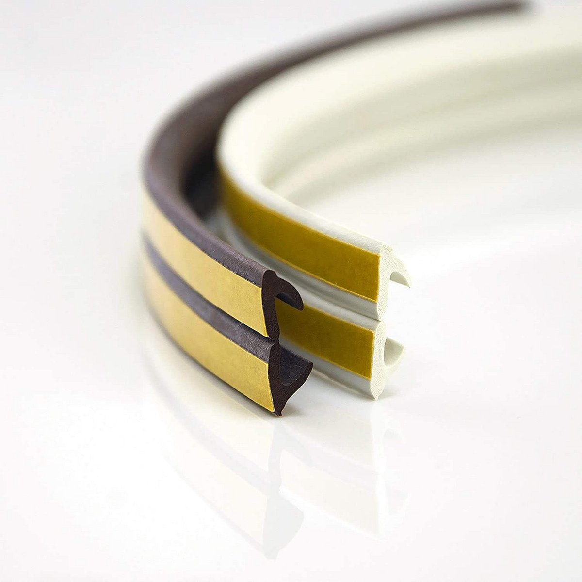 Zelfklevende Raamafdichting V-profiel 24 Meter Isolerende Rubberen Tape Wit