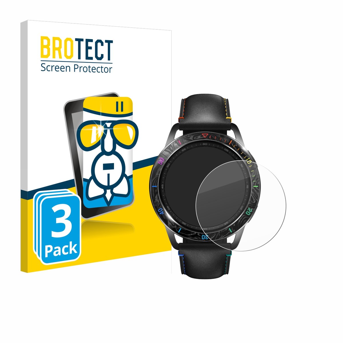 Screenprotector 3 Stuks voor Xiaomi Watch S3 Beschermglas transparant