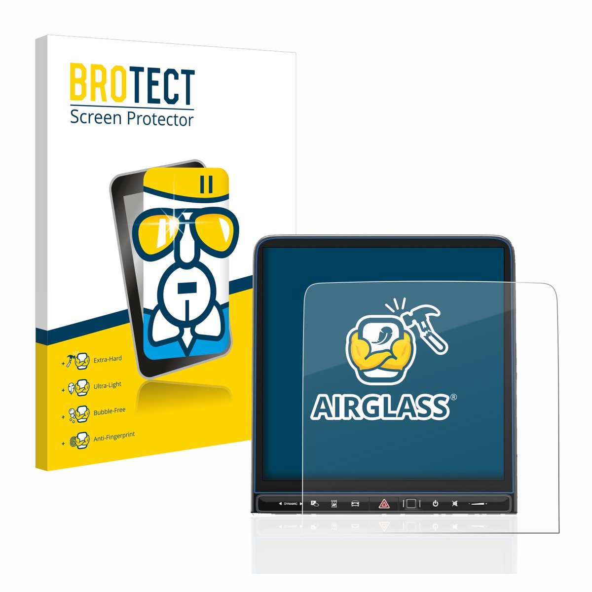 Screenprotector voor Mercedes-Benz EQS 2022-2023 Beschermglas transparant