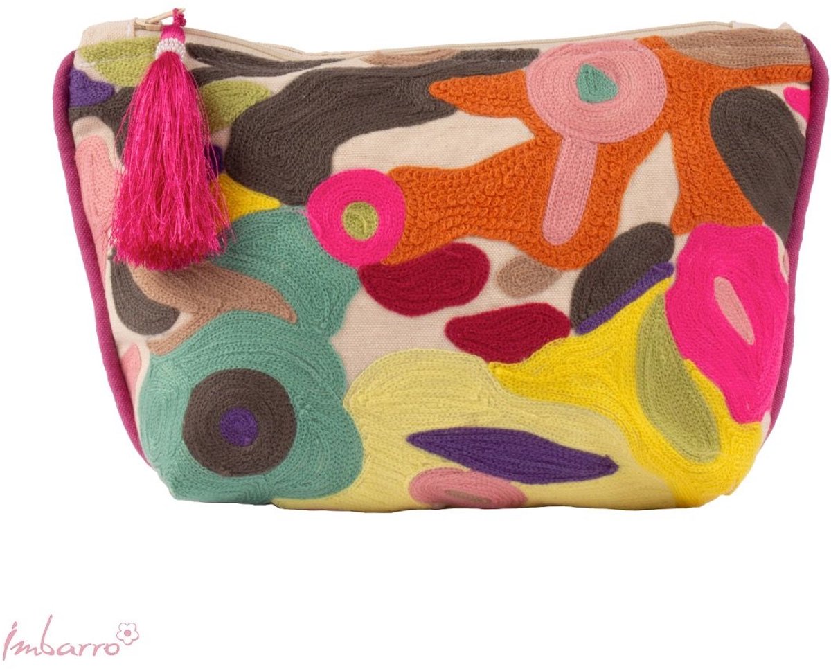 Imbarro - Pouch - Toilettas - Makeup Tas - Bliss - 100% Katoen - 20x28cm
