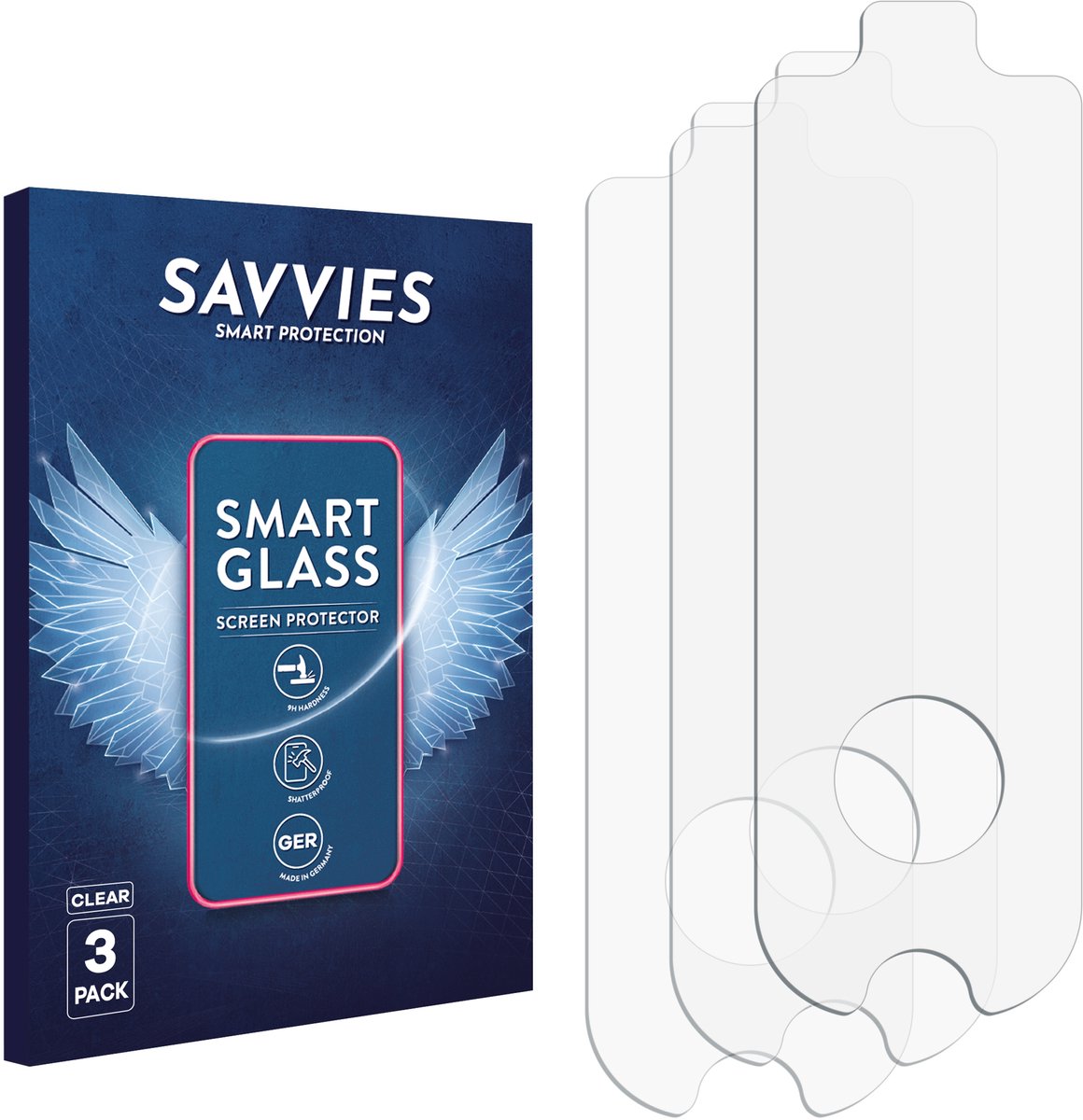 3 Stuks Savvies Screenprotector - geschikt voor Segway Ninebot KickScooter MAX G2D - beschermfolie glas transparant – foto 4