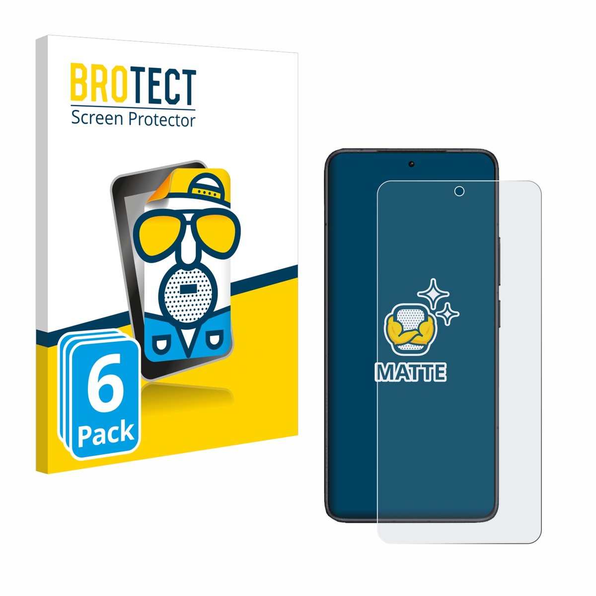 BROTECT - Screenprotector voor Xiaomi Redmi K80 - Folie Beschermfolie matte 6 Stuks