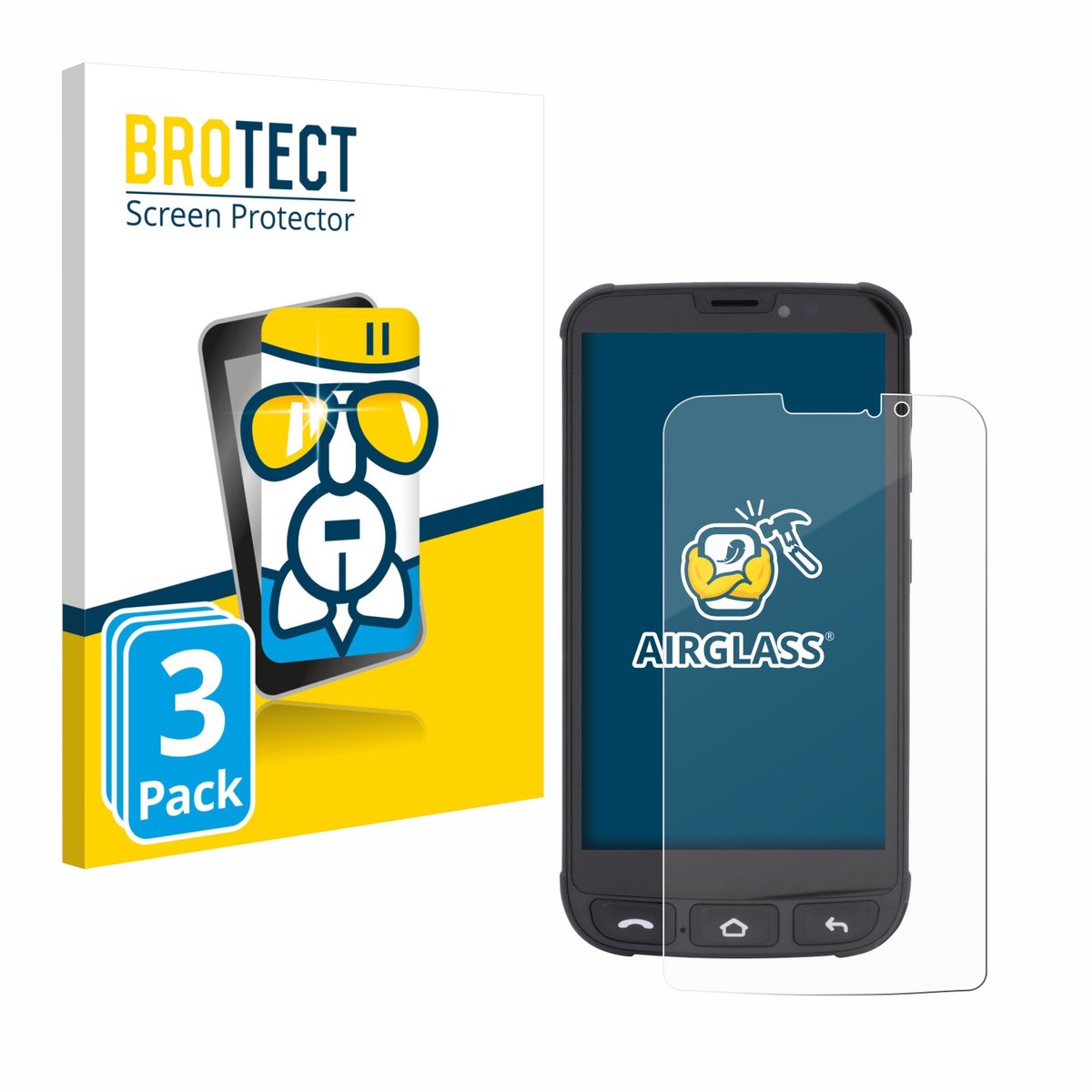 Screenprotector 3 Stuks voor Olympia Neo Mini Beschermglas transparant