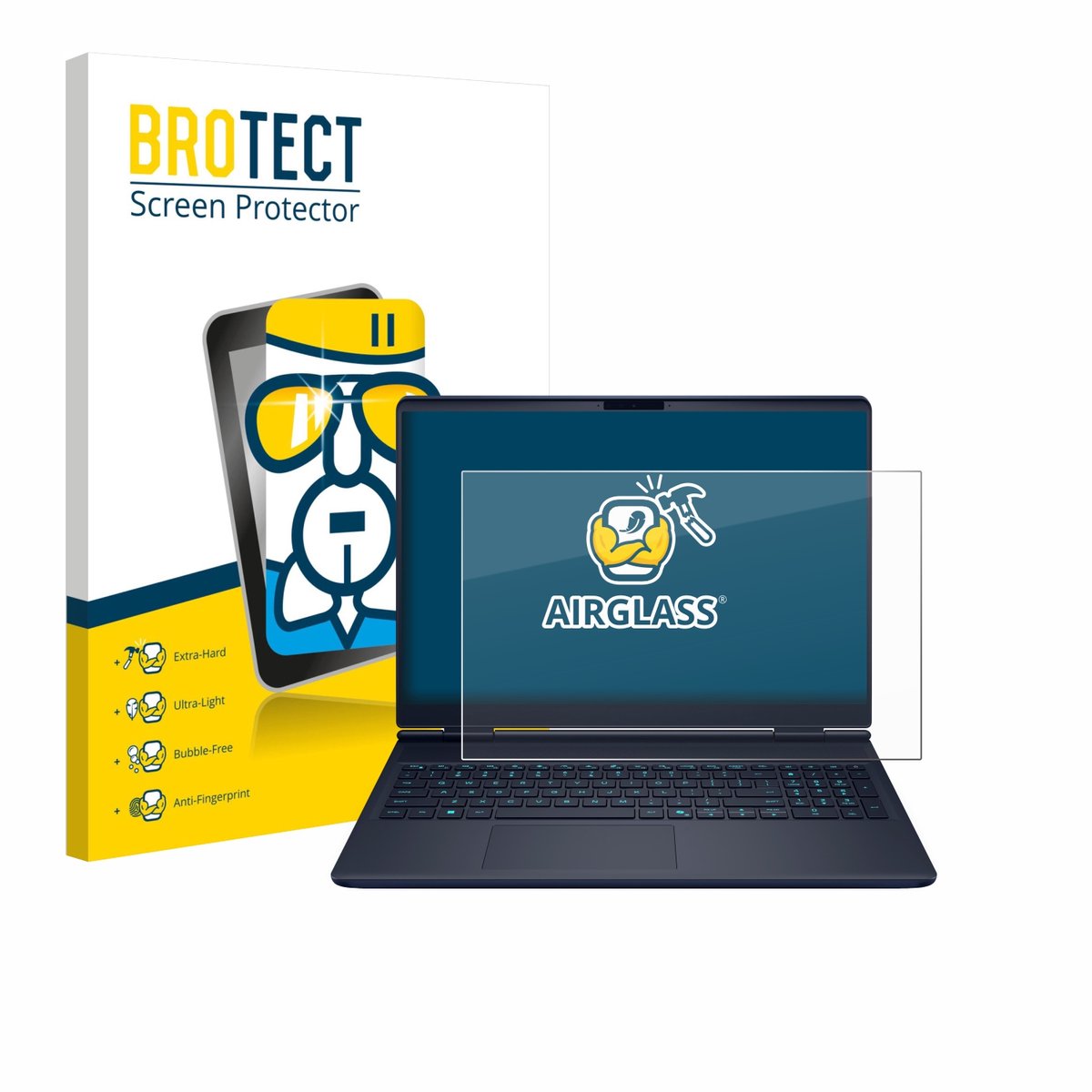 Screenprotector voor Dell Alienware 16X Beschermglas transparant