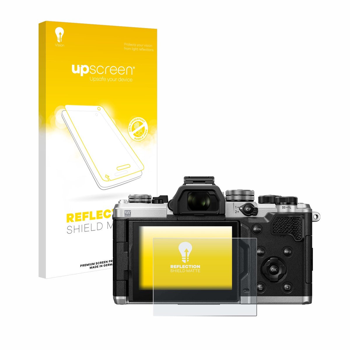 upscreen - Screenprotector voor OM System OM-3 - Folie Beschermfolie anti glare matte