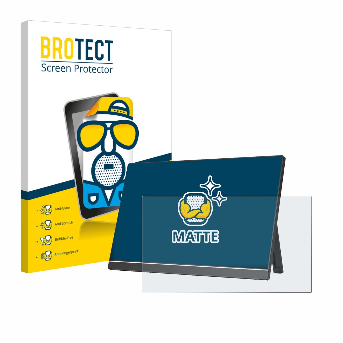 BROTECT - Screenprotector voor Arzopa Z1RC 16" - Folie Beschermfolie matte