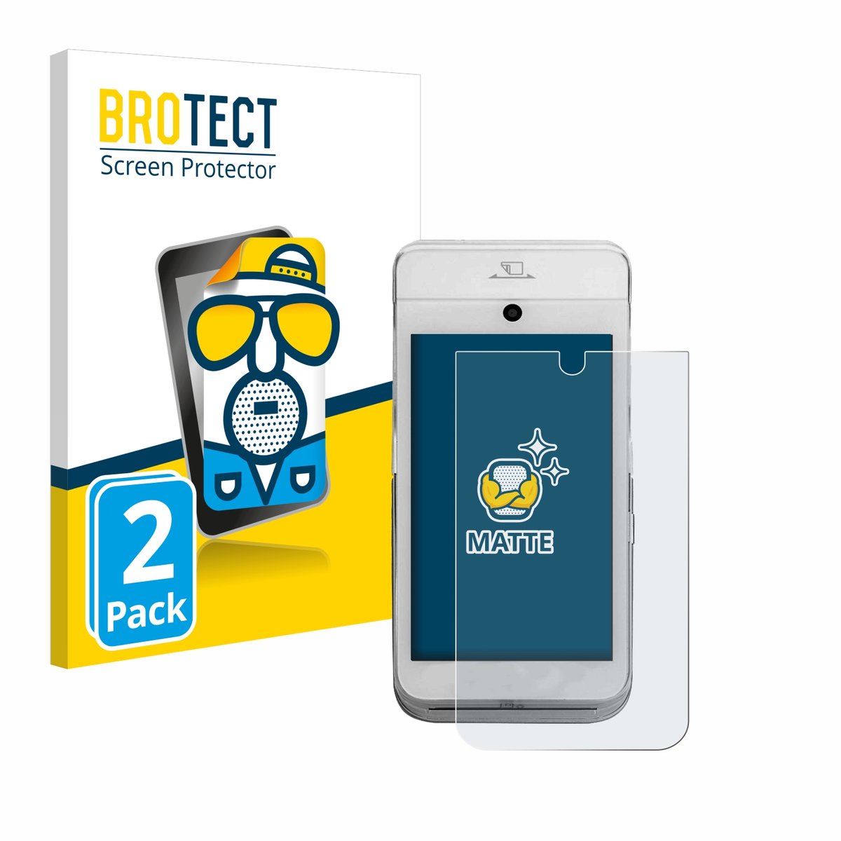 BROTECT - Screenprotector voor CCV Mobile A920 - Folie Beschermfolie matte 2 Stuks
