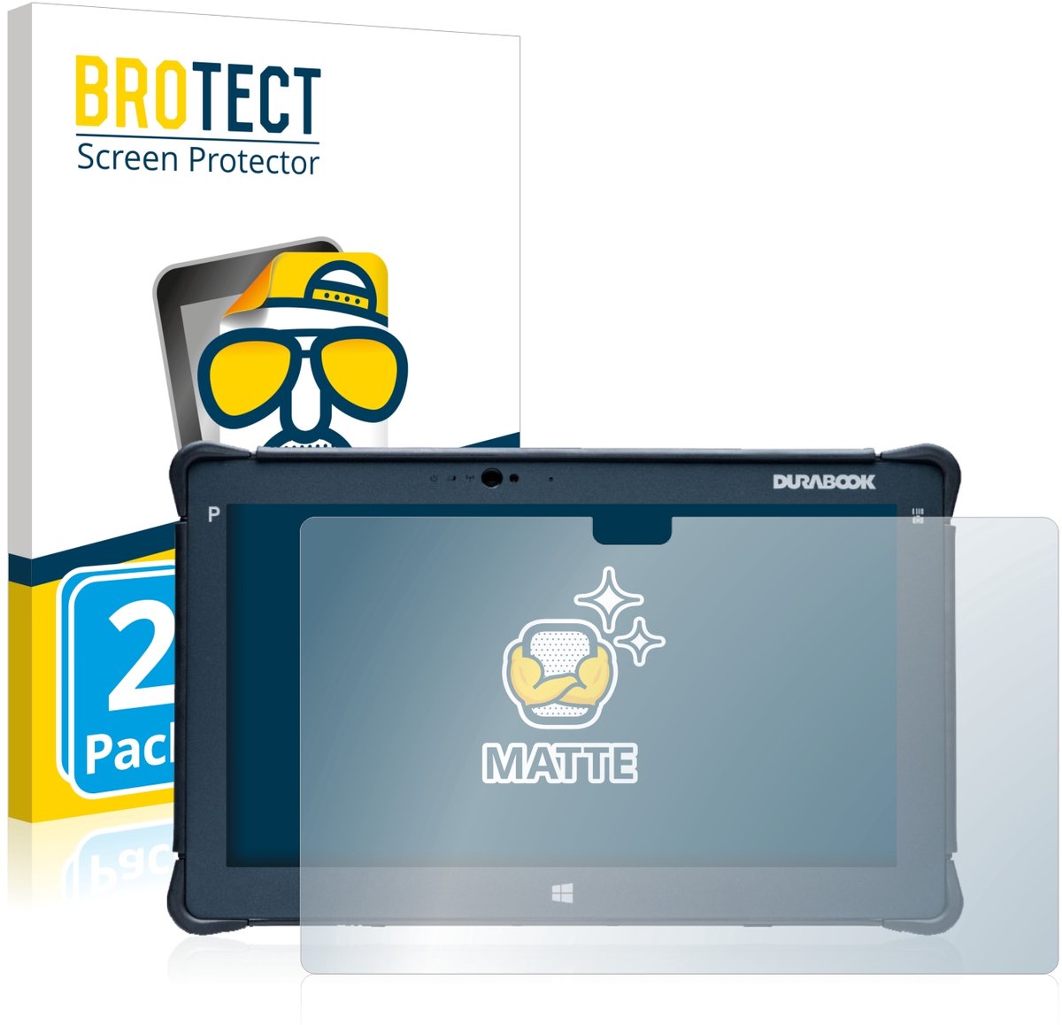 BROTECT - Screenprotector voor Durabook R11 - Folie Beschermfolie matte 2 Stuks