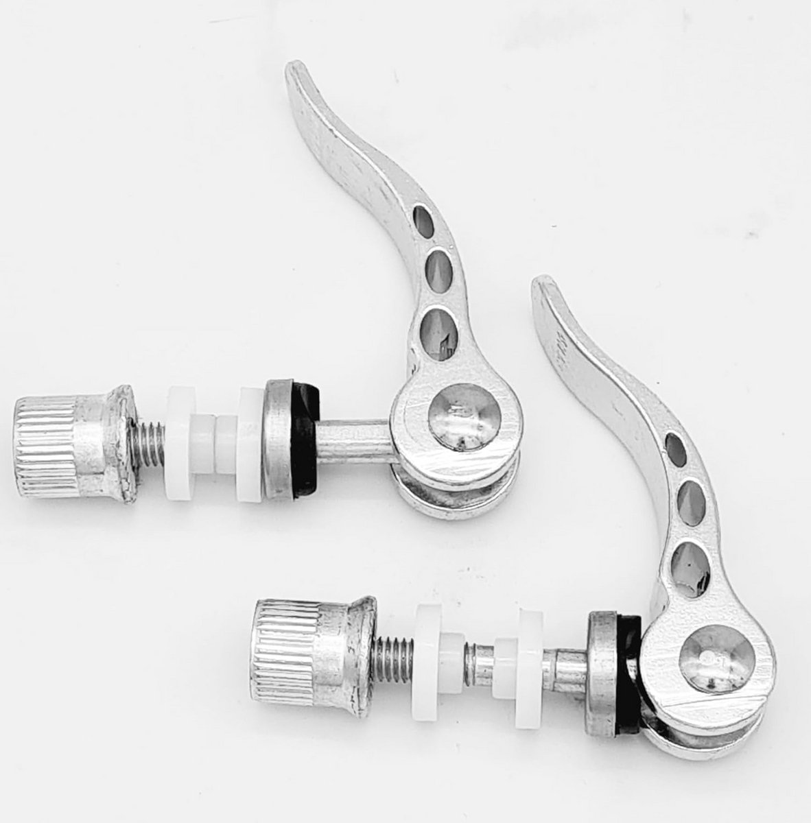 2x Fiets Zadelklem Snelspanner M6 x 55mm Aluminium Universeel