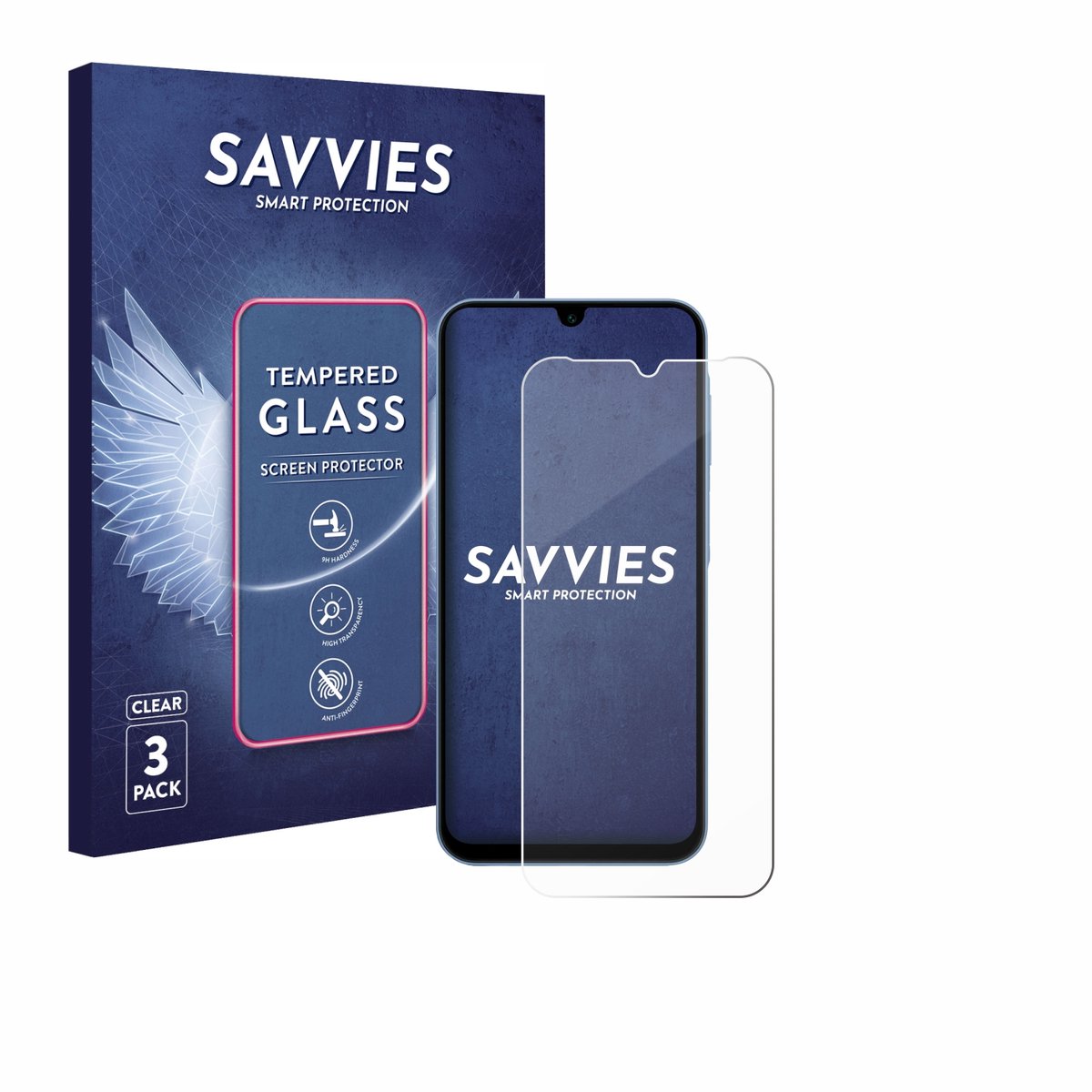 Savvies - Glas Screenprotector voor Samsung Galaxy A15 / 5G - Gehard Beschermglas 9H 3 Stuks