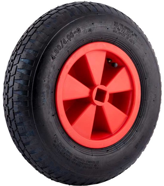 Topgear Skelterband - Aandrijfwiel 4 Kant Gat, 25 x 25 mm. , Wiel 4.80/4.00-8 , Wiel Skelter
