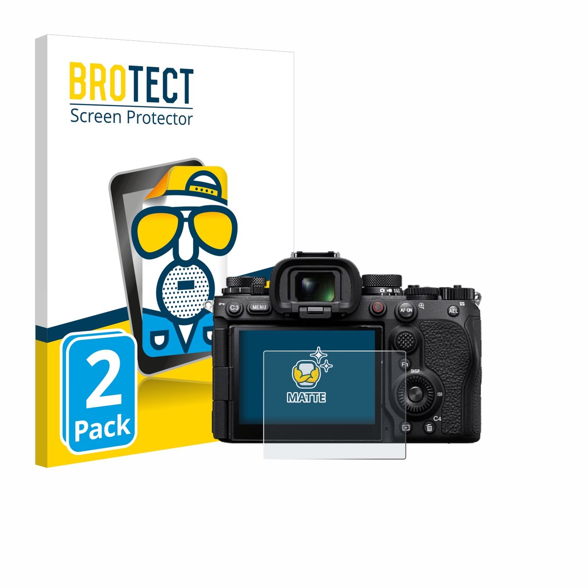 BROTECT - Screenprotector voor Sony Alpha 9 III - Folie Beschermfolie matte 2 Stuks