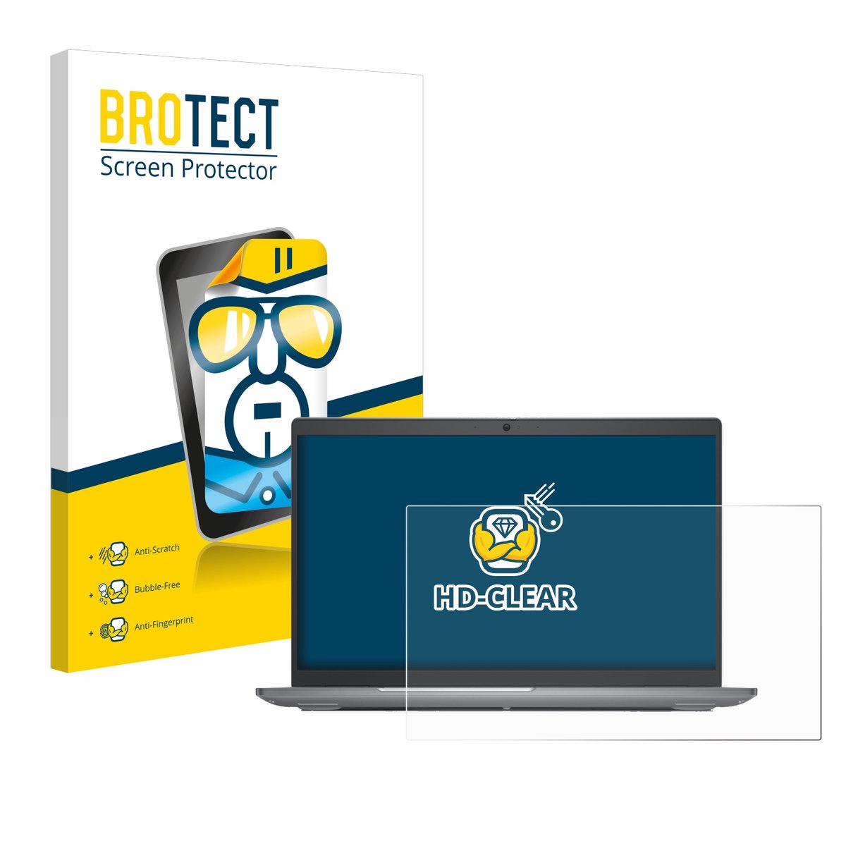 BROTECT - Screenprotector voor Dell Latitude 5540 - Folie Beschermfolie transparant