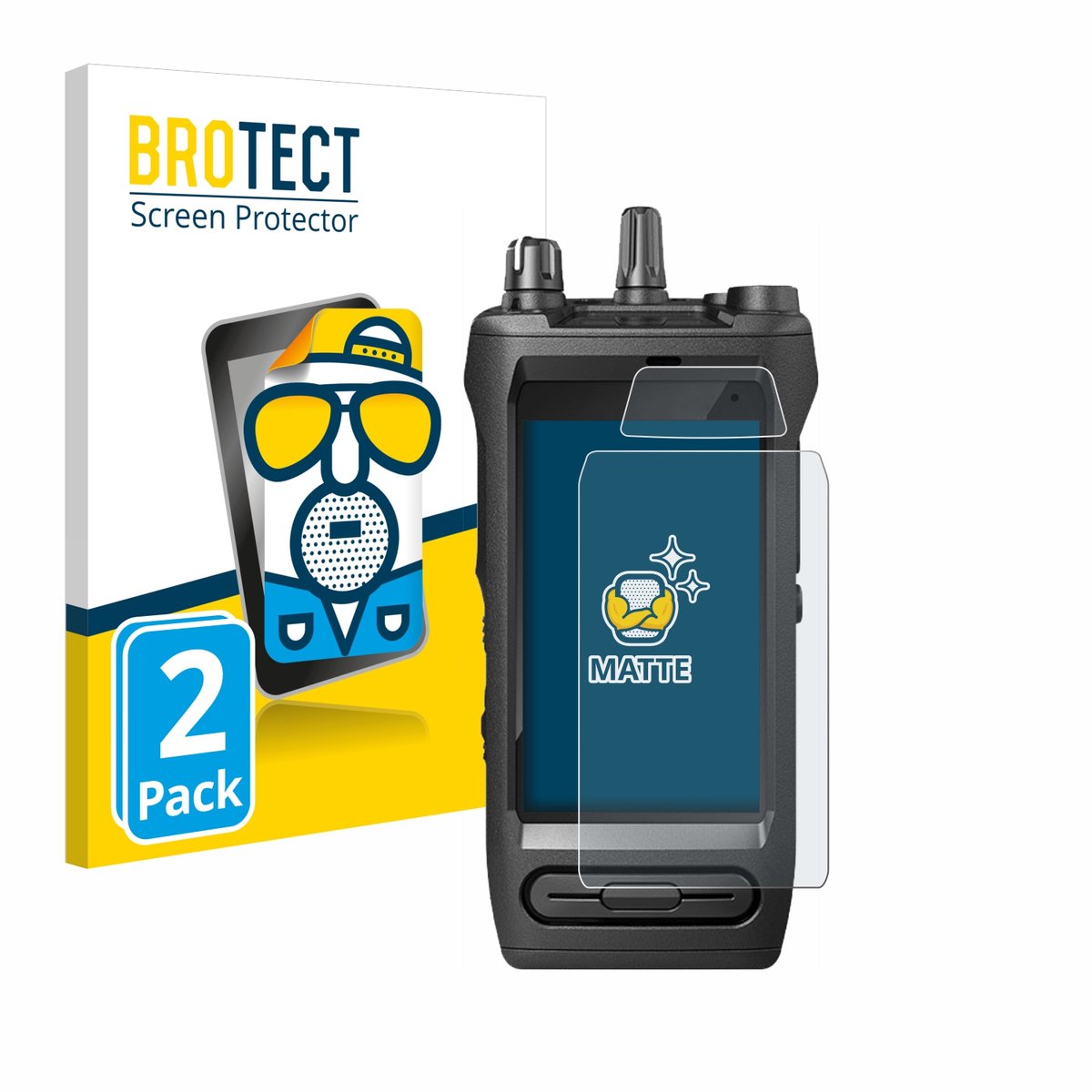 BROTECT - Screenprotector voor Motorola Mototrbo Ion - Folie Beschermfolie matte 2 Stuks