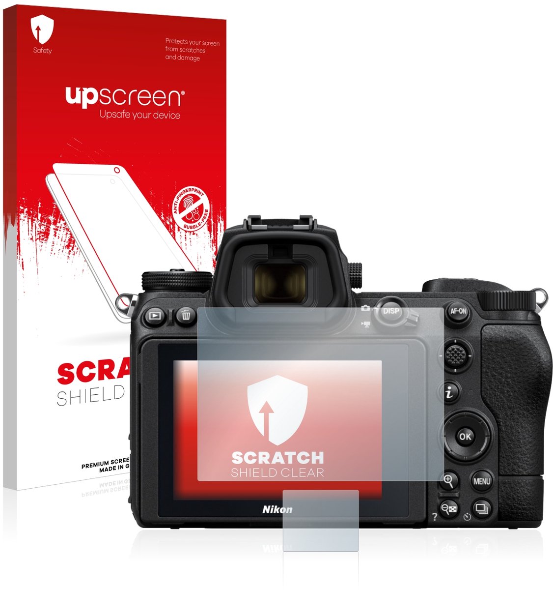 upscreen - Screenprotector voor Nikon Z 7 II - Folie Beschermfolie transparant