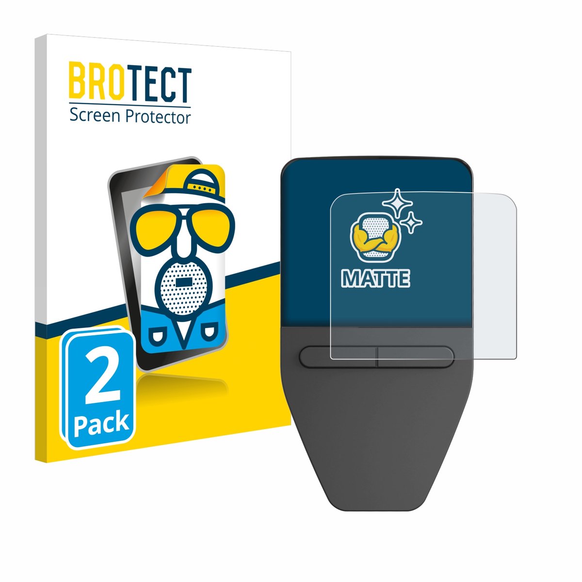 BROTECT - Screenprotector voor Trezor Safe 3 - Folie Beschermfolie matte 2 Stuks