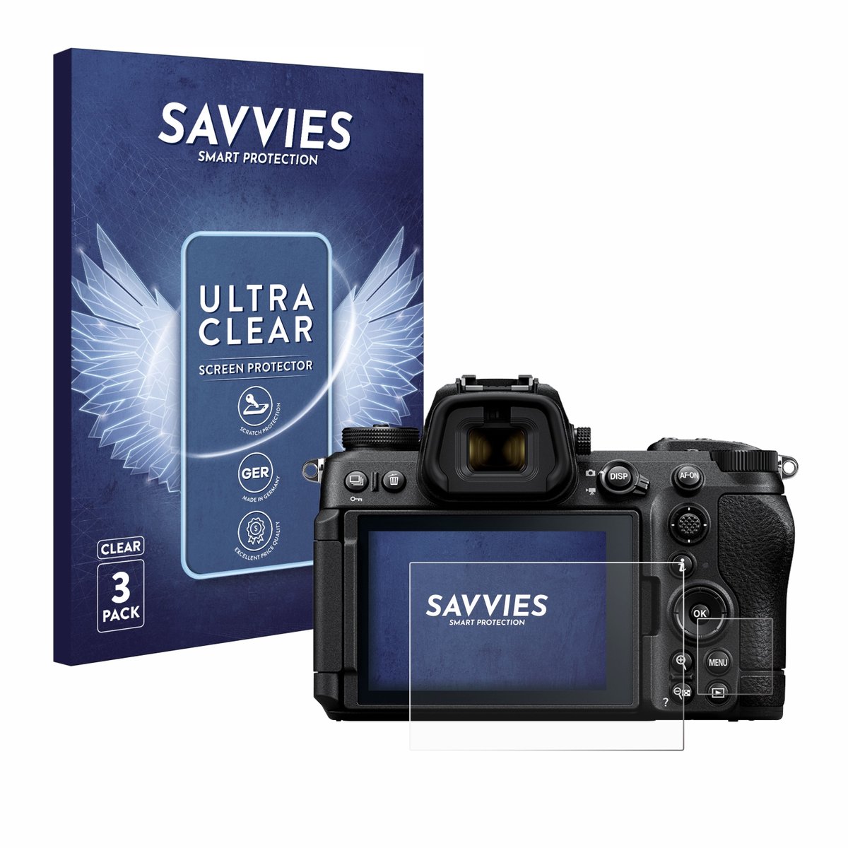 Savvies - Screenprotector voor Nikon Z6 III - Folie Beschermfolie transparant 6 Stuks