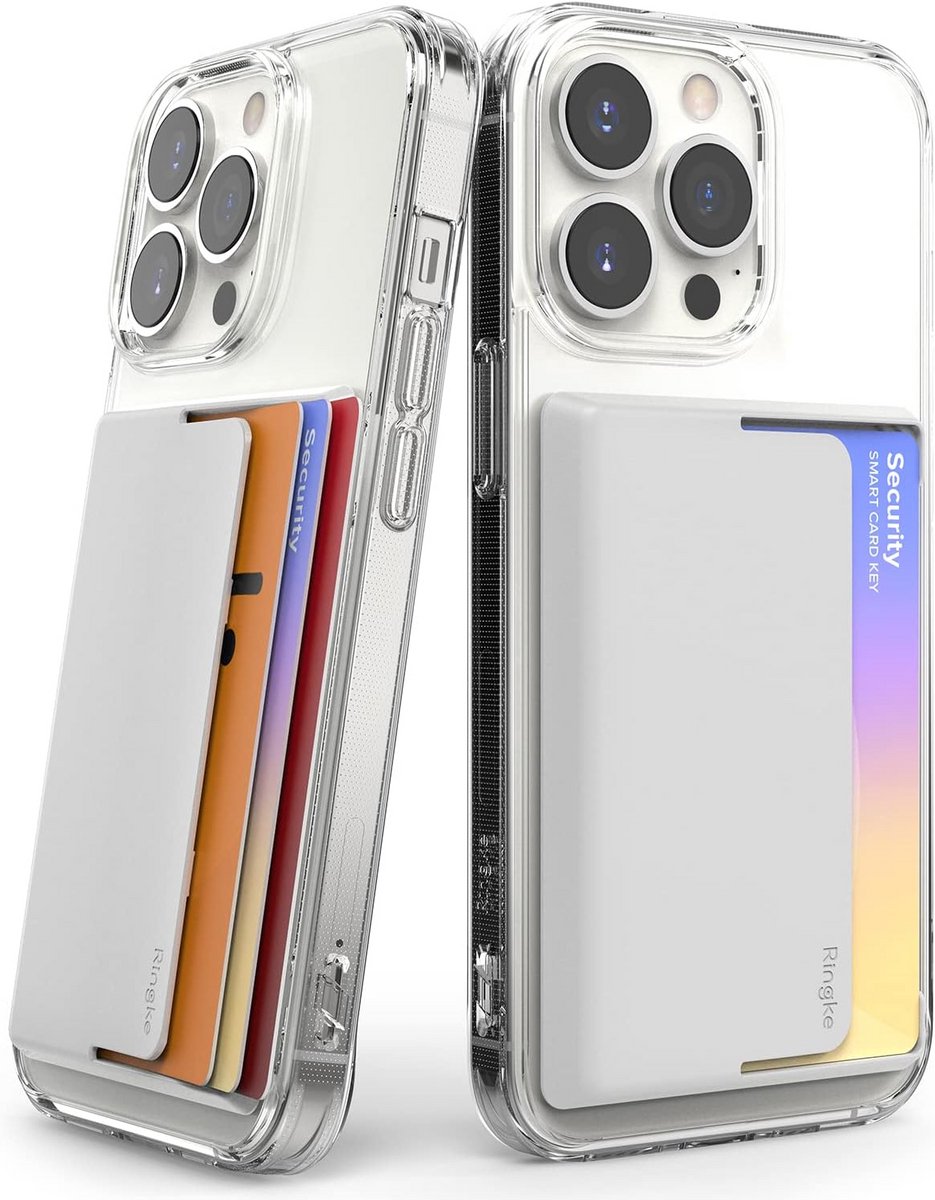 Ringke Side Slot Card Holder | Kaarthouder voor Smartphone | Zelfklevend | Licht Grijs