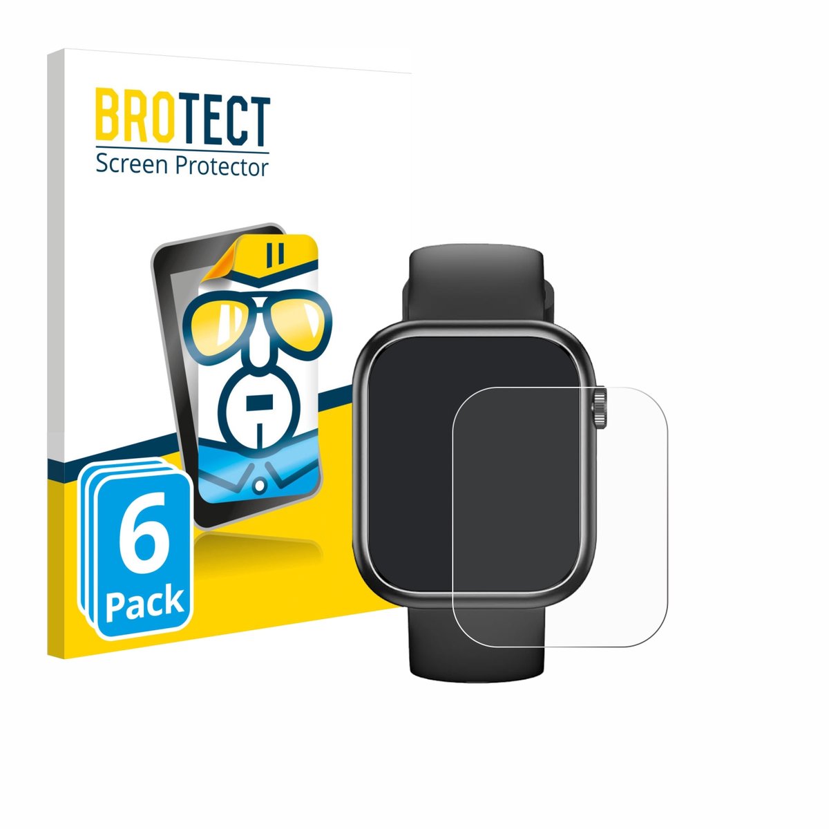 BROTECT - Screenprotector voor RLQA G104 1.83" - Folie Beschermfolie transparant 6 Stuks