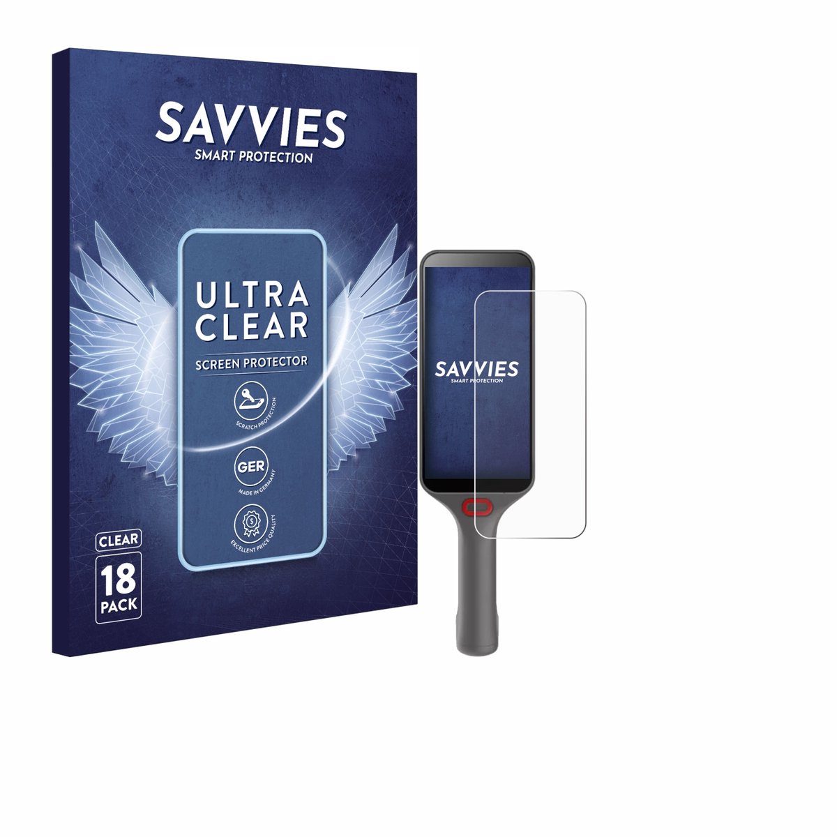 Savvies - Screenprotector voor Honeywell CS32 - Folie Beschermfolie transparant 18 Stuks
