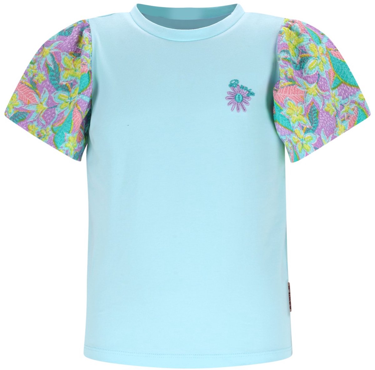 B.Nosy Y602-5413 Meisjes T-Shirt blauw - Maat 98