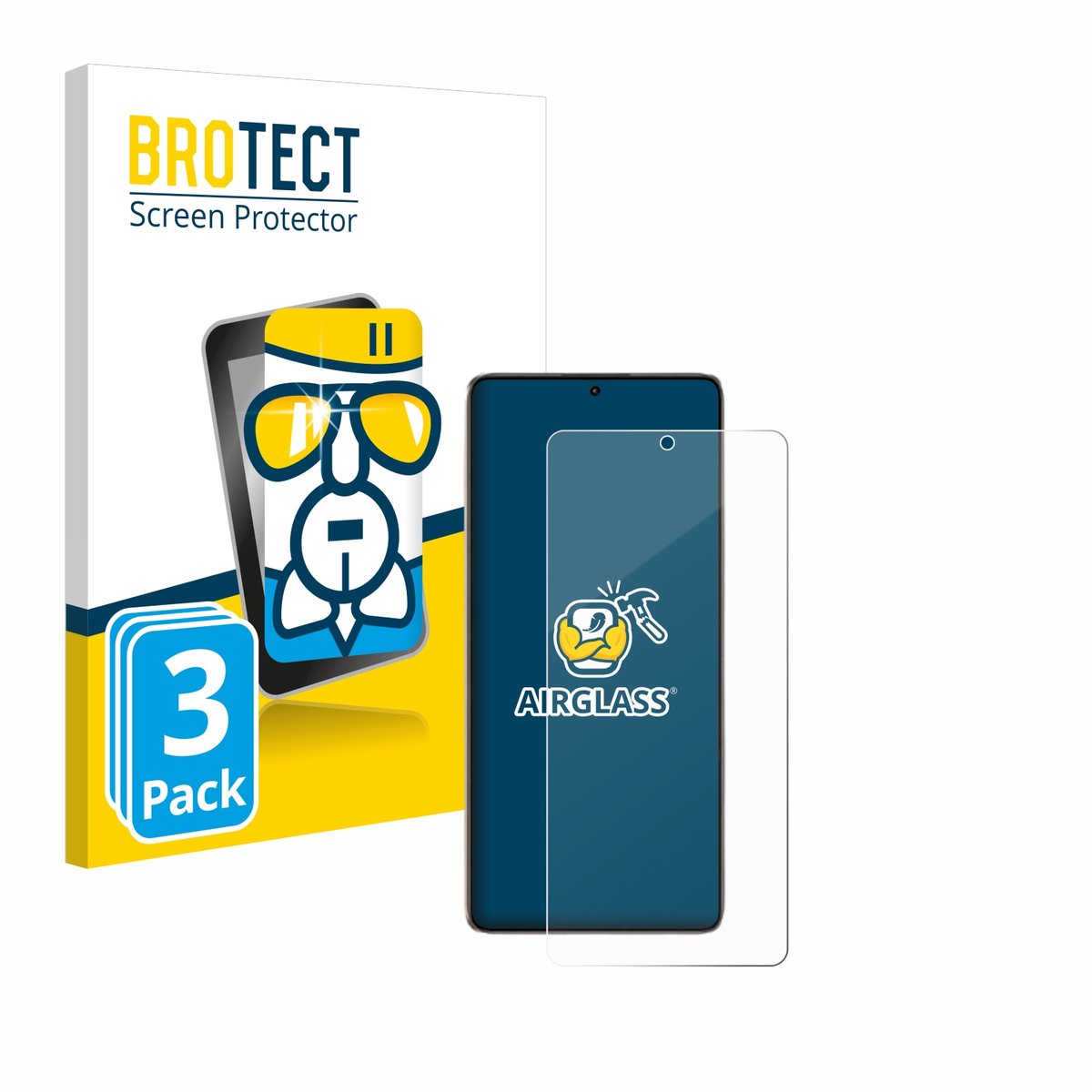 Screenprotector 3 Stuks voor Xiaomi Poco F6 Beschermglas transparant
