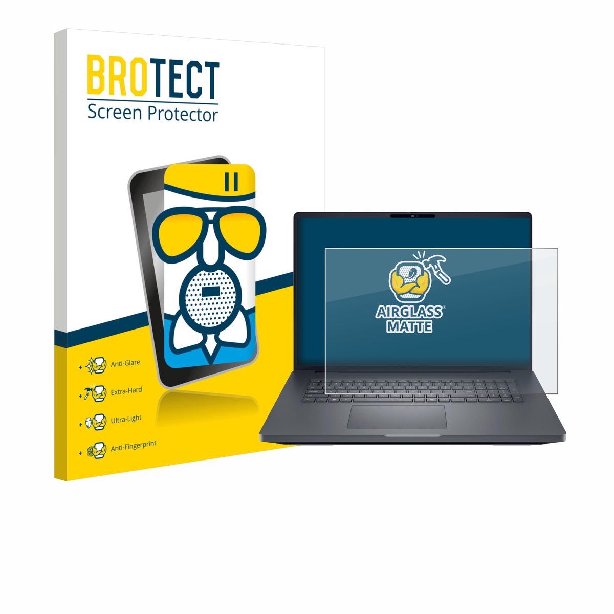 BROTECT - Screenprotector voor Dell Pro Max 18 - Folie Beschermfolie Beschermglas matte