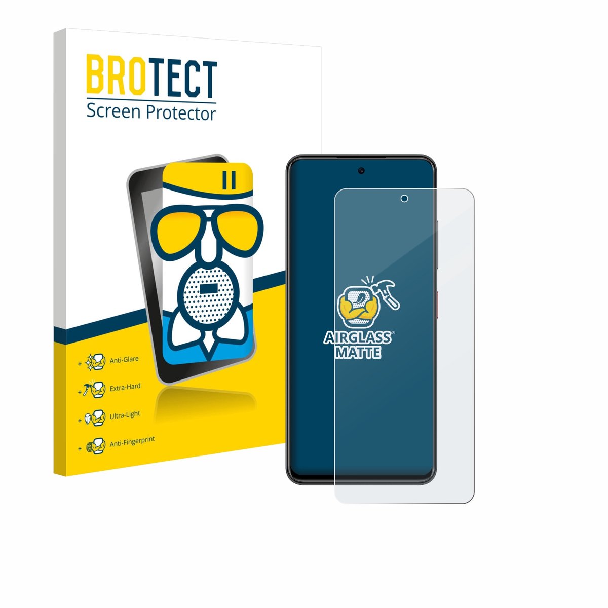 BROTECT - Screenprotector voor Nubia Focus - Folie Beschermfolie Beschermglas matte