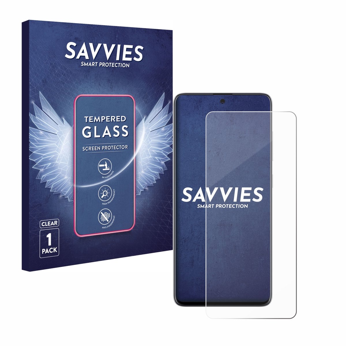 Savvies - Glas Screenprotector voor Samsung Galaxy A51 - Gehard Beschermglas 9H