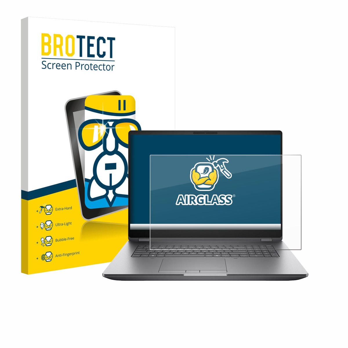 Screenprotector voor HP Zbook Fury G1i 18 Beschermglas transparant