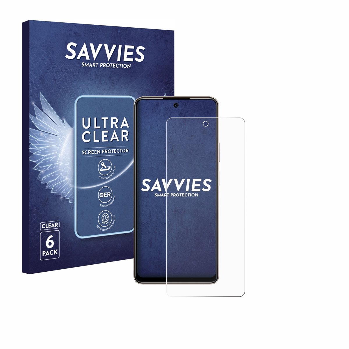 Savvies - Screenprotector voor Tecno Pova 7 - Folie Beschermfolie transparant 6 Stuks