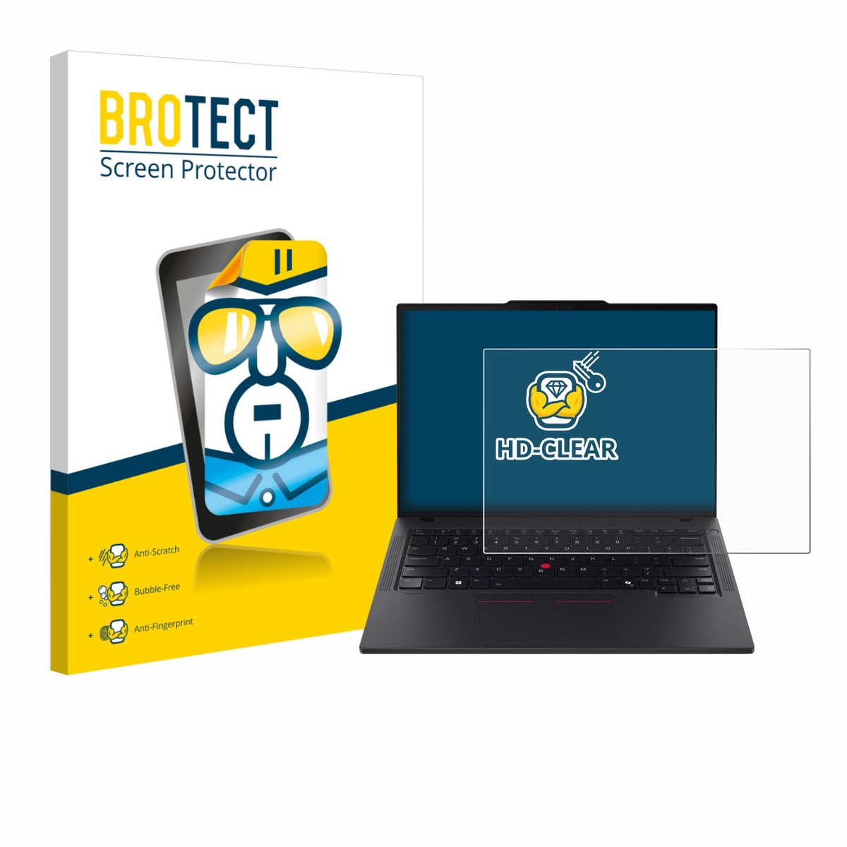 BROTECT - Screenprotector voor Lenovo ThinkPad T14 Gen 6 - Folie Beschermfolie transparant