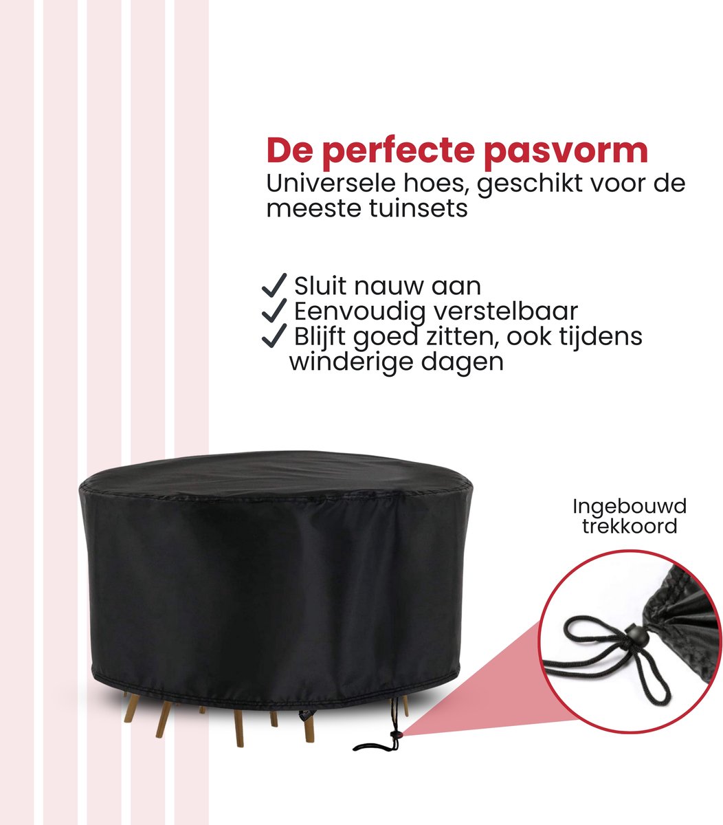 Tuinmeubelhoes Tuinmeubelhoes 180x90 cm Beschermhoes - afbeelding 2