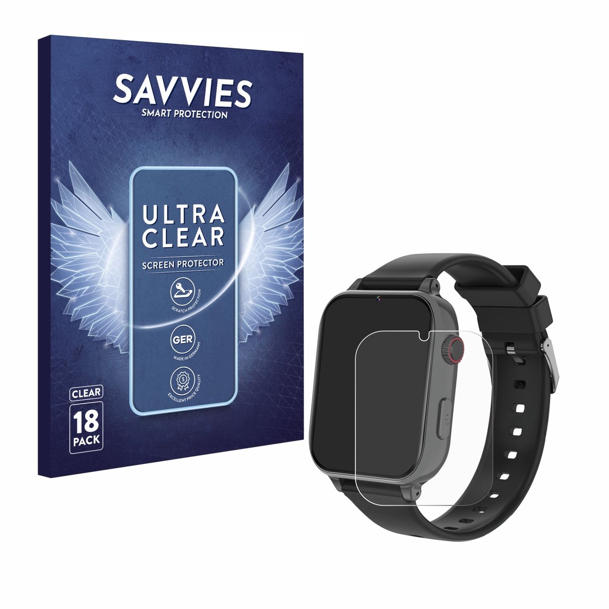 Savvies - Screenprotector voor Alutoria A22 - Folie Beschermfolie transparant 18 Stuks