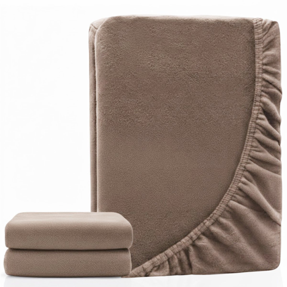 NBAP® Matrasovertrek 180x200 - Hoeslaken - Matrashoes - Super Zacht -Sandbeige