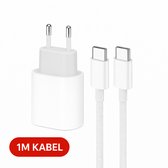 IPhone 17 Oplader Set – 2x 30W USB-C Adapter + 2x 2m USB-C Kabel, Snel Opladen, Compatibel Met IPhone 17/16/15, Samsung En Meer