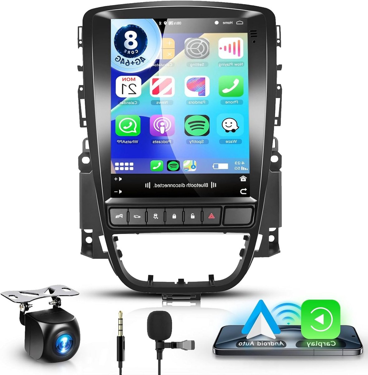 Android 13 Autoradio – Auto Stereo – Inbouw Radio – Multimedia Speler – Navigatie Systeem – 9,7 Inch HD IPS Touchscreen – Draadloze CarPlay & Achteruitrijcamera