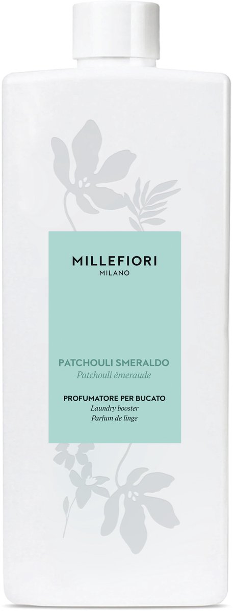 Millefiori Laundry - Italiaanse Wasparfum - 500 ml - Patchouli Smeraldo - Geurbooster